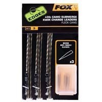 Fox EDGES™  Submerge Leaders Kwik Change Camo 30lb Kit x3