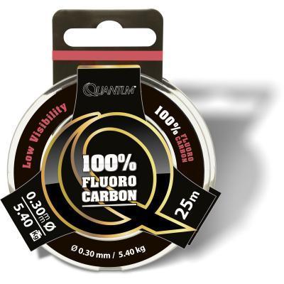 Quantum 100% Fluoro Carbon 0.30mm 5.30kg Transparent 25m