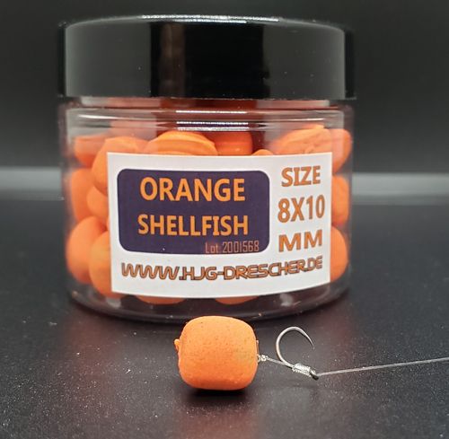HJG GUM Wafter 8 x 10mm Orange Shellfish