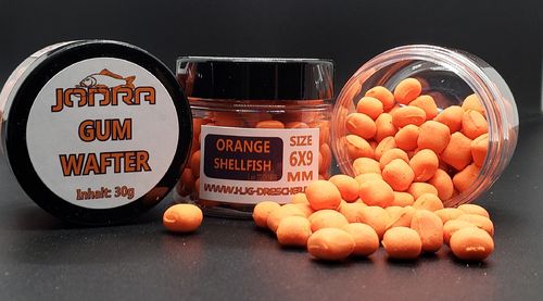 HJG GUM Wafter 6 x 9mm Orange Shellfish