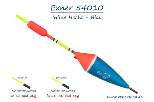 Exner Inline Hechtpose Blau 30gr.