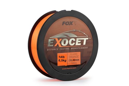 Exocet Fluoro Orange Mono 0.30mm 14lb / 6.5kg (1000m)